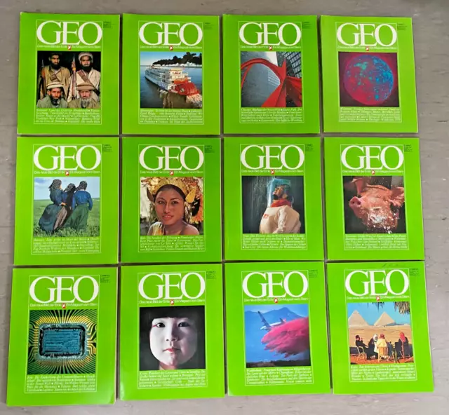 GEO Zeitschrift Magazin - 12 Hefte Sammlung Jan-Dez - Jahrgang 1979 komplett