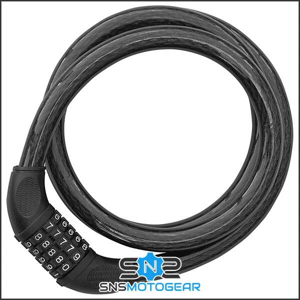 Mammoth blocco cavo combinazione di sicurezza motocicletta - 20 mm x 1,65 m