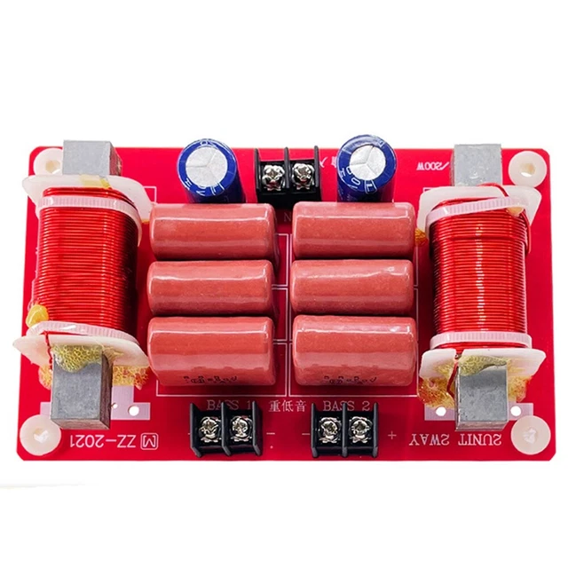 Lot De 2 Filtres Crossover Pour Caisson De Basse 400W - Fréquence 48 Hz, Impédance 4-8 Ω, Montage Facile