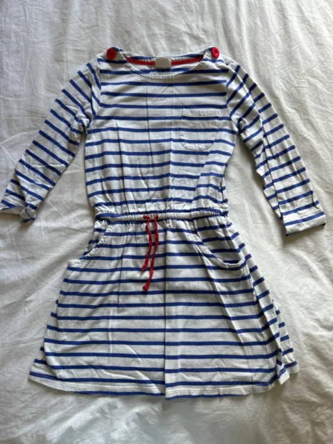 Mini Boden Girls 9-10yrs striped dress