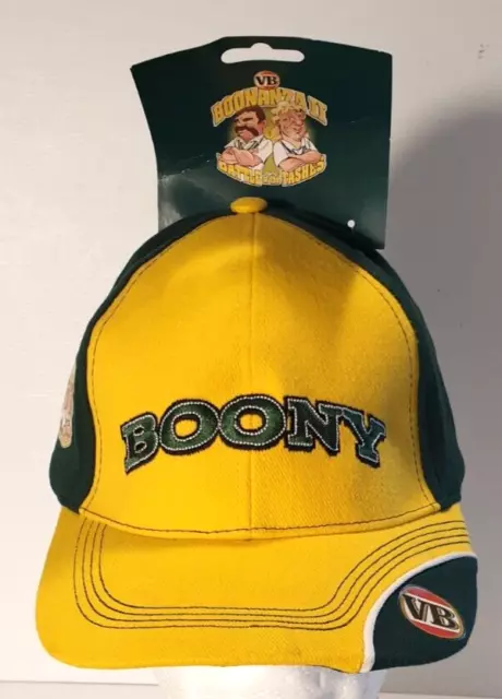 VICTORIA BITTER (VB) Beer David Boon 'Boony' 2006 Cap Hat Green & Gold ** BNWT**