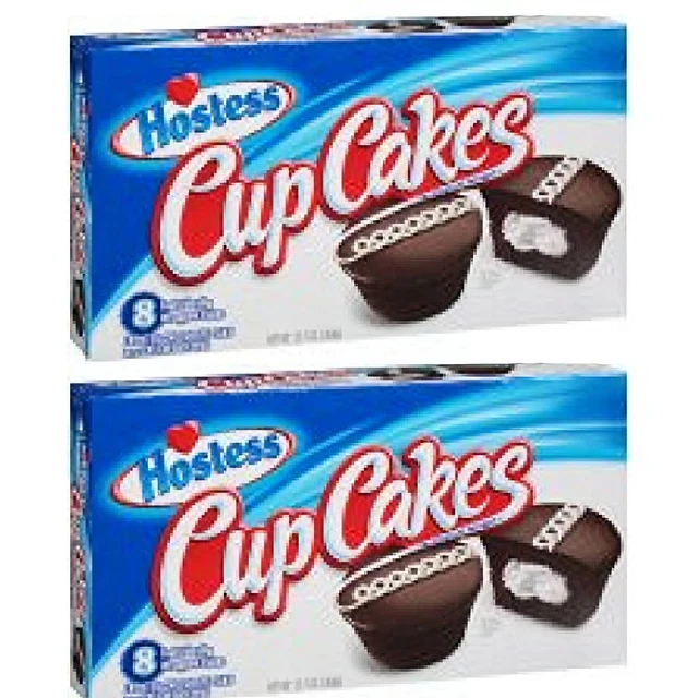 HOSTESS KAZBARS CHOCOLATE Caramel Pack of 2 Boxes 16 Total Snack Cakes