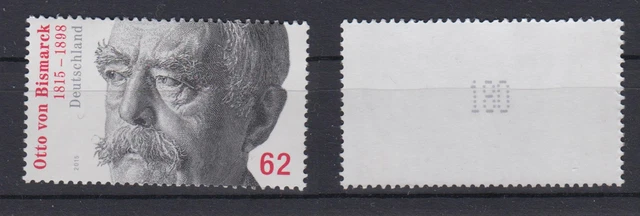 Bund 3145 RM mit gerader Nummer Otto von Bismark 62 Cent postfrisch