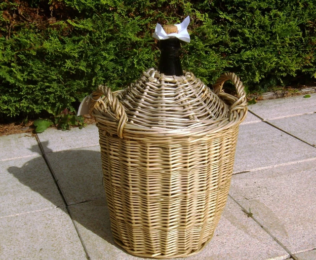 Ancienne Sangle De Creel En Cuir Et Osier – Pêche à La Mouche Truite – Déco Cabane Vintage
