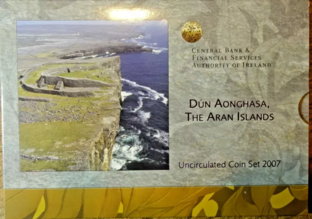 Ireland: Official Mint Set 2007.Unc.  The Aran Islands. Dun Aonghasa