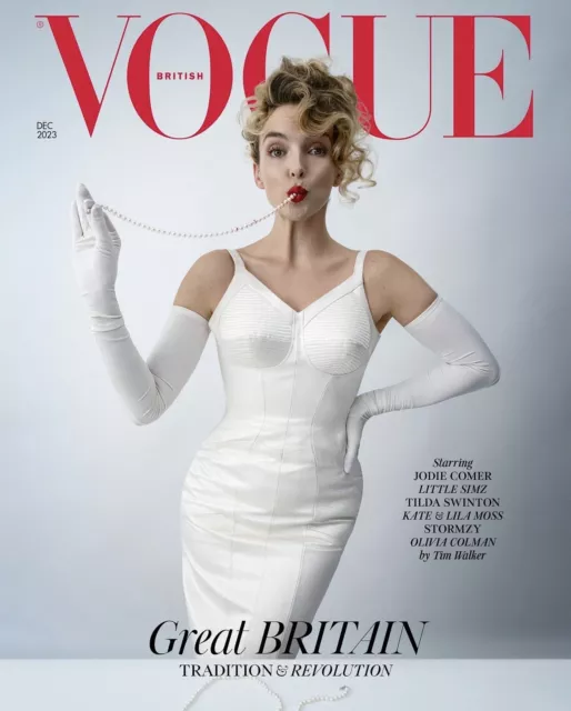 VOGUE UK Magazine JODIE COMER December 2023 British Fashion Kate Moss Stormzy