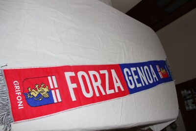 SCIARPA SCARF CALCIO FOOTBALL LIGORNA CALCIO GENOVA CND RARA 