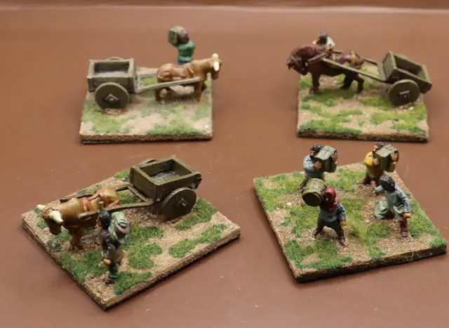 15mm Middle Ages Crusades Horse & Carts Etc (ZGL740)