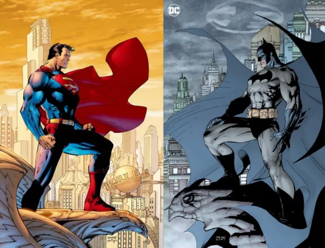 Batman Day 608 Foil Edition & Superman 7 Jim Lee Foil Variant Nm Set Dc 2023