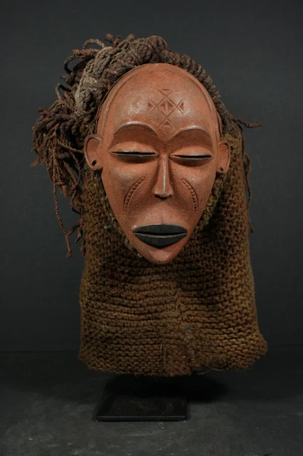 African MANU PWO Mask - CHOKWE Tribe - DR Congo, TRIBAL ART CRAFTS