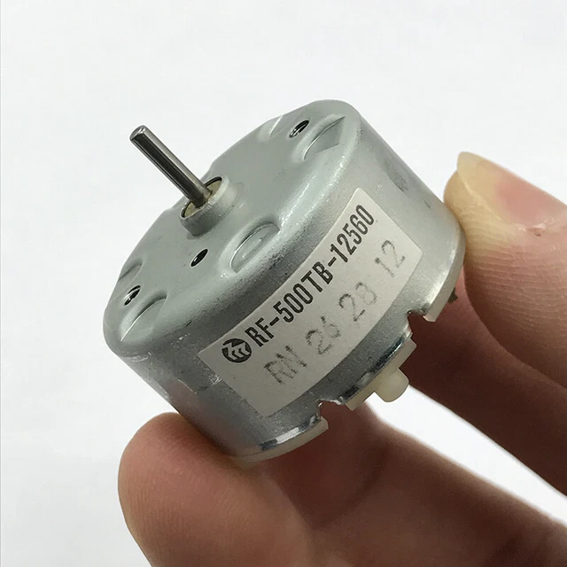 Mabuchi RF-500TB-18280 DC Motor – 3V-12V, 32mm Diameter, Round Swing, Reversible