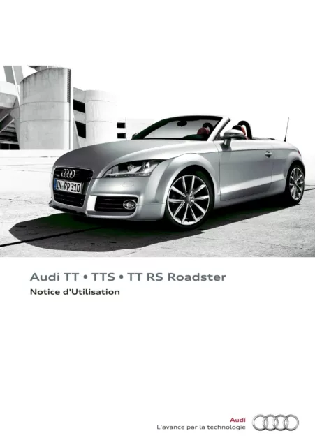 Audi TT TTS TT RS 2010-2014 Notice d'Utilisation Français