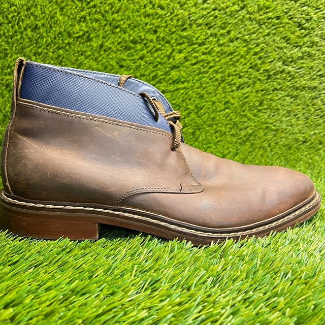 Cole Haan Colton Chukka Brown blue Leather Booties preppy rugged  size 9.5 Cole haan men chukka - Gem main image 4