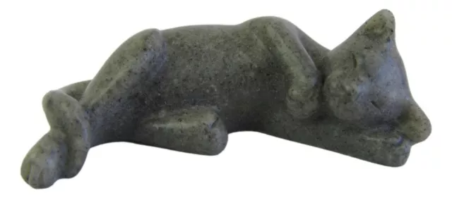 Quintessence Miniature Stone Cat Figurine  - MINI SUKI - GREY