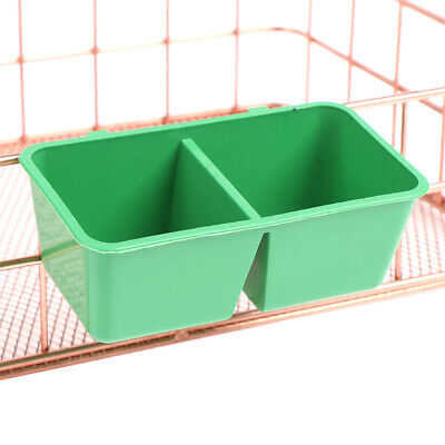 Tazón de agua de comida para loros 2 en 1 taza de alimentación doble tarifa de jaula para palomas _YB