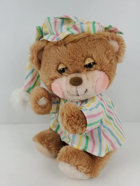 Fisher Price 1985 Teddy Beddy Bear  10" Vintage Plush Stuffed Animal 1401