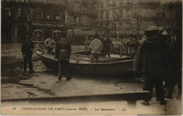 CPA PARIS - Les Sauveteurs - LL. - Inondations janvier 1910 (63034)