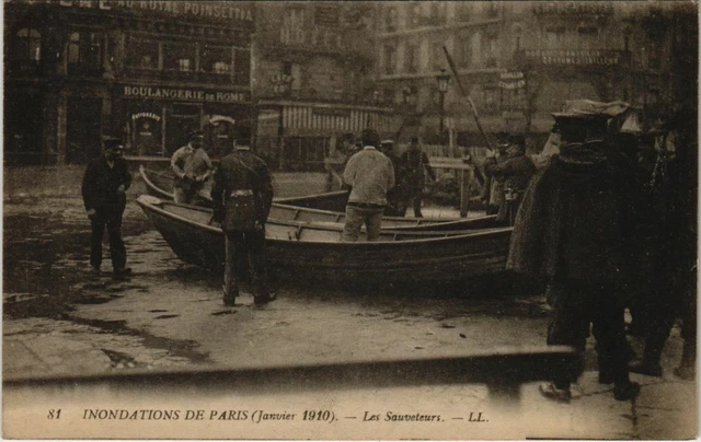 CPA PARIS - Les Sauveteurs - LL. - Inondations janvier 1910 (63034)