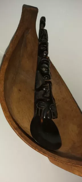 Tlingit/Haida Ceremonial Spoon and Kwakiutl Bowl Tlingit/Haida Ceremonial Spoon and Kwakiutl Bowl
