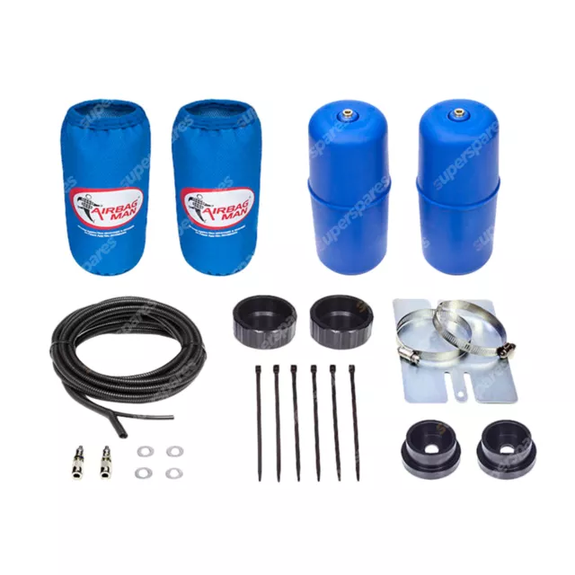 Airbag Man 50mm Raised Air Suspension Coil Springs Helper Kit High Pressure R...