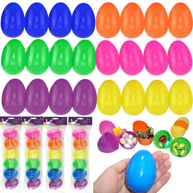 EASTER PLASTIC FILLABLE Eggs 7.5cm, Kids Surprise Egg, Sweets Toys