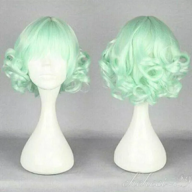 Hair light Green Cosplay Costume Anime Party Synthetic Full Wigs social