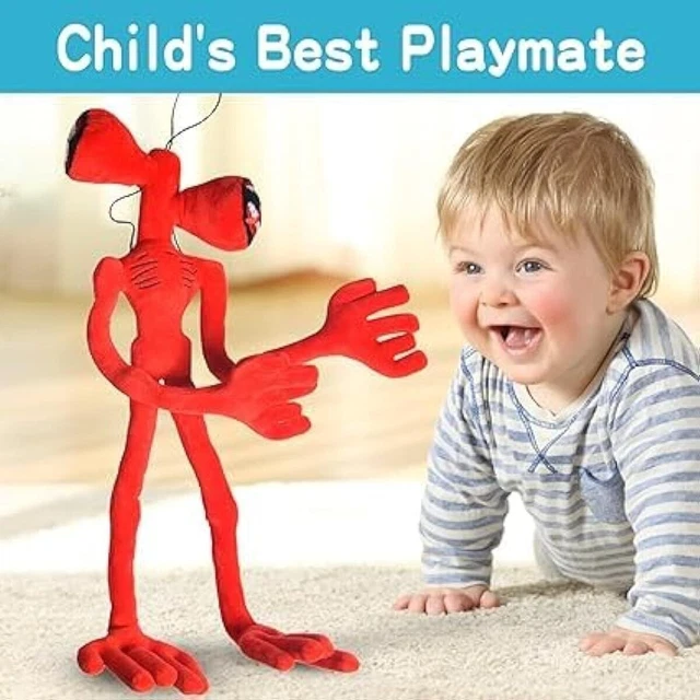 DOUBLE HEAD PLUSH Toy,Siren Head Plush Toy Cartoon Whistle Head Toy Kid