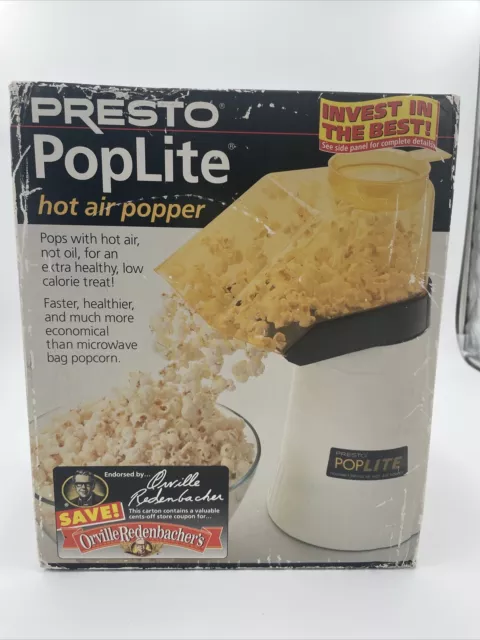  Presto 04867 Poplite Hot Air Popcorn Popper - Built-In