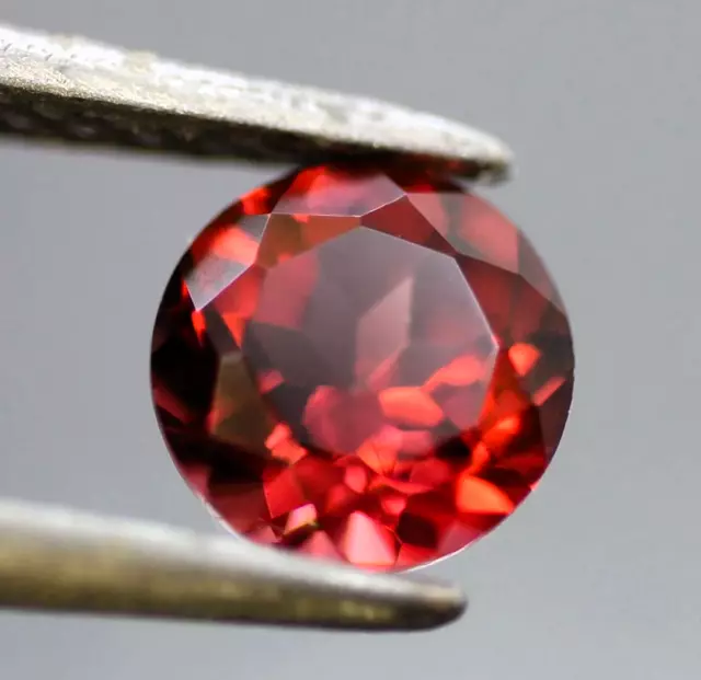 Red Garnet Round Cut Gem African Natural Genuine Gemstone Loose Faceted Nice 2