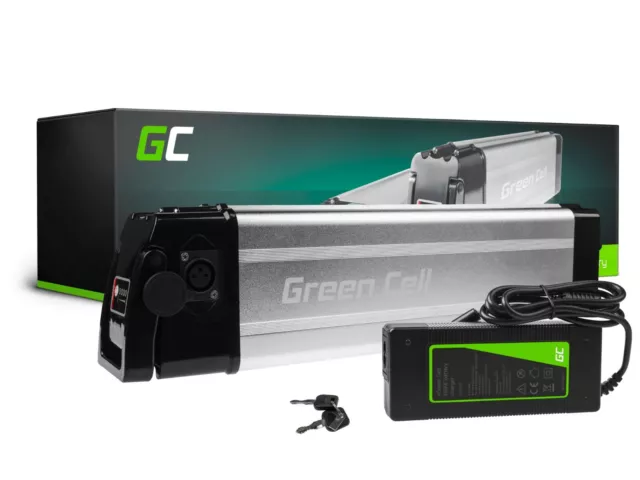 GC Batterie Vélo Electrique 36V 10.4Ah Li-Ion E-Bike Silverfish avec Chargeur