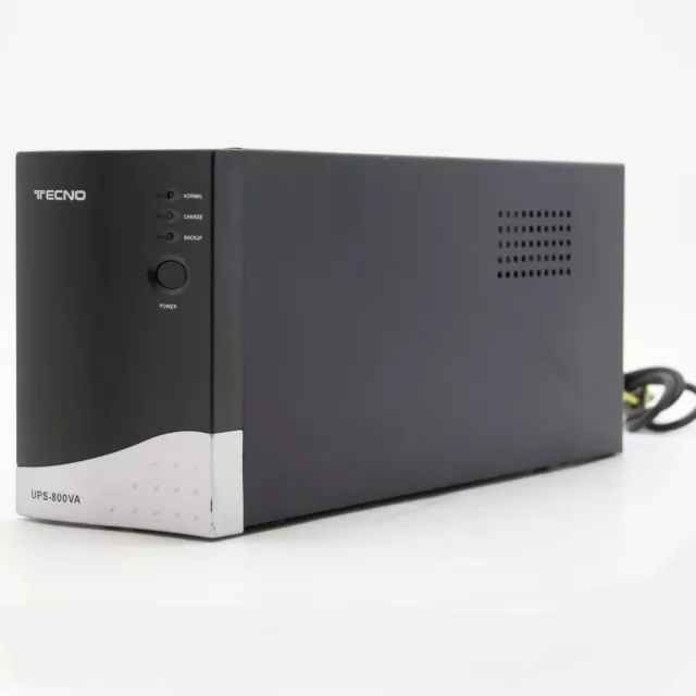 Tecno Tc-ups-800 800va 320w Ups De Continuité Batterie Nouvelle 2 Prises _