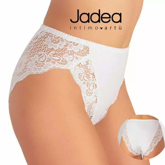 6 Slip donna Jadea sgambati in cotone-modal con sgambature in pizzo art 530