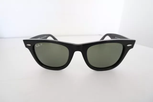 Ray Ban Wayfarer RB2140 occhiali da sole unisex nero ottime condizioni