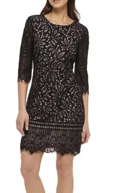 NWOT KENSIE Womens Lace Sheath Dress Size 16