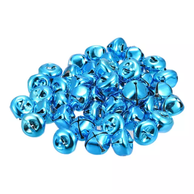 Jingle Bells, 20mm 80pcs Carbon Steel Craft Bells for DIY Christmas, Blue