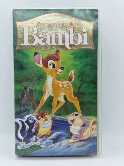 VHS Bambi Film Videokassette Meisterwerk Klassiker Walt Disney