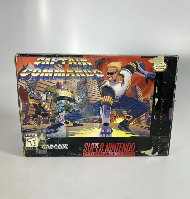 Captain Commando Super Nintendo SNES *BOX & INSERT ONLY* "VERY RARE"