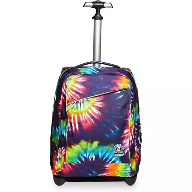 Trolley Invicta Tie & Dye Multicolore 2 in 1 con Spallacci per uso Zaino