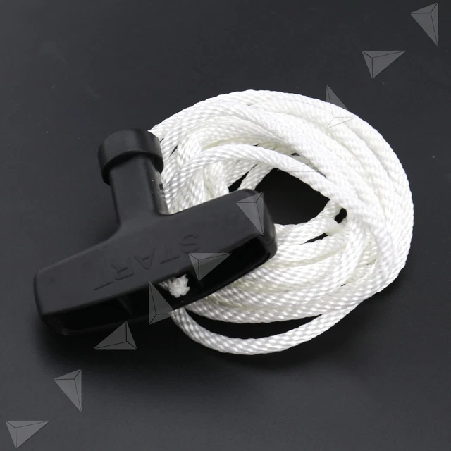 1PAAR Startergriff Seilgriff +Starterseil 4mmx3m für Einachser und Rasenmäher