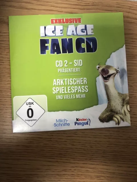 Exklusive Ice Age Fan CD Sid "Arktischer Spielspaß"  *** neu ***