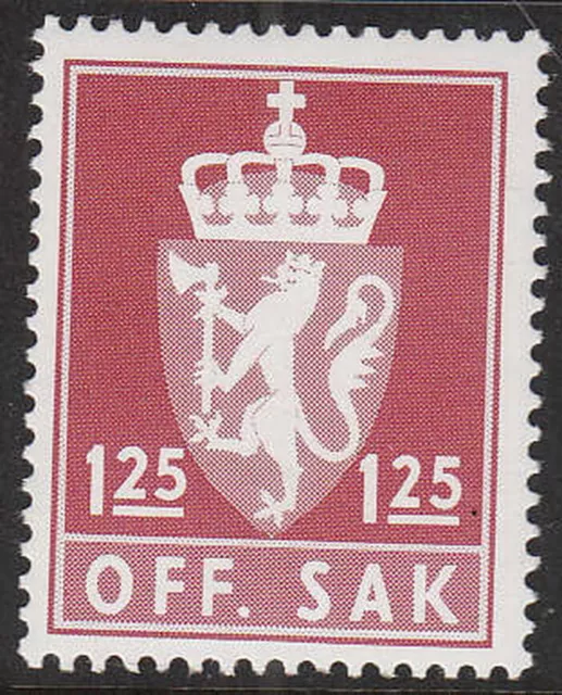 Stamp Norway Official Sc O106 1975 Coat of Arms Dotted Emblem Dienst MNH