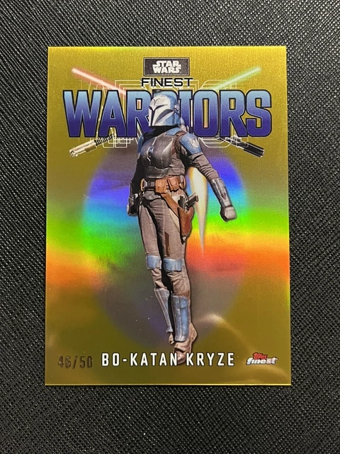 2023 Topps Finest Star Wars Finest Warriors Bo-Katan Kryze Gold Refractor /50