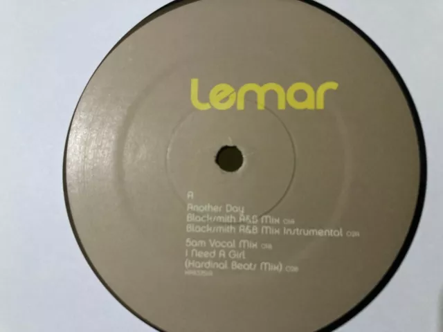 Lemar - Another Day (3 Mixes)  UK 12" Promo Vinyl 2003 R&B