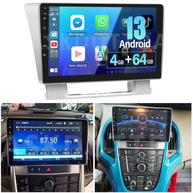 4+64GB Android 13 Für OPEL Astra J Vauxhall 2010-2017 Autoradio GPS Navi CarPlay