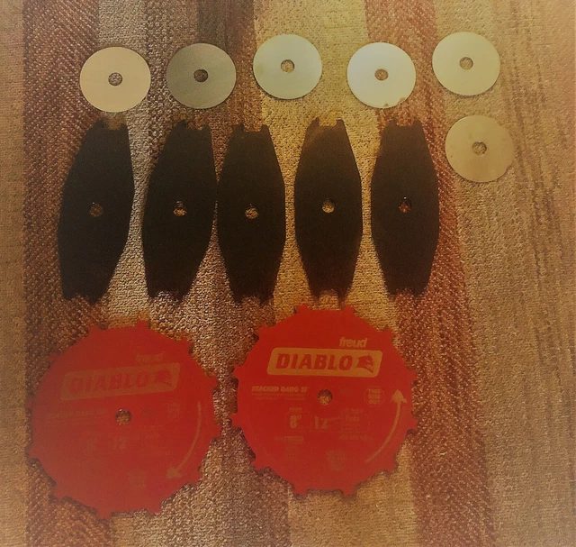Diablo DD208 Stacked Dado Blade Set 8" 12 Teeth 5/8" Arbor - Never Used