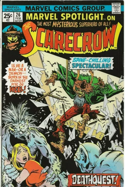 Marvel Spotlight On The Scarecrow  Feb,1976 # 26  Vf- / Edeleman & Yandoc