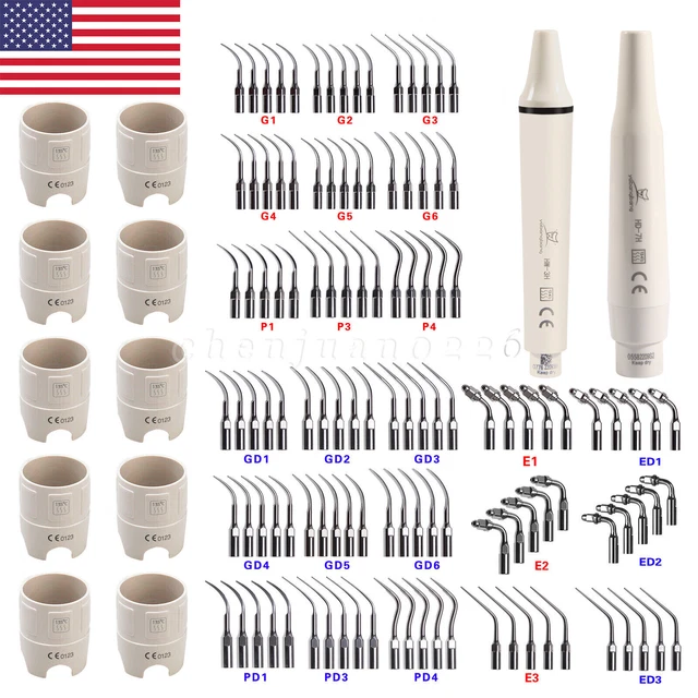 Dental Ultrasonic Piezo Scaler Tips/Wrench/ 1* Scaler Handpiece For EMS / DTE FR