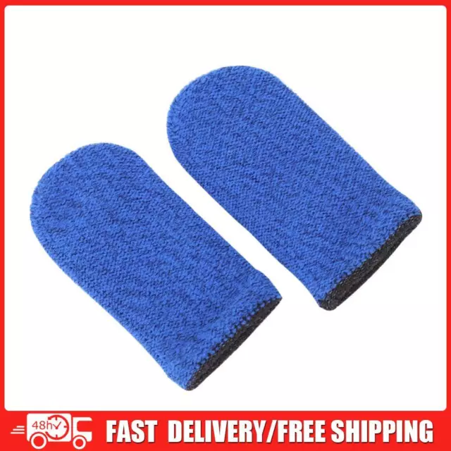 2x Breathable Game Controller Finger Cover Sweat Proof Thumb Sleeve (B)