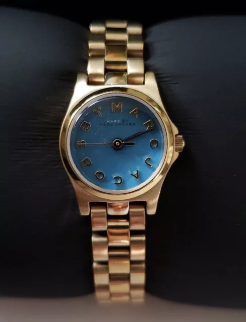Marc Jacobs Henry Dinky Gold Watch Teal Face $46