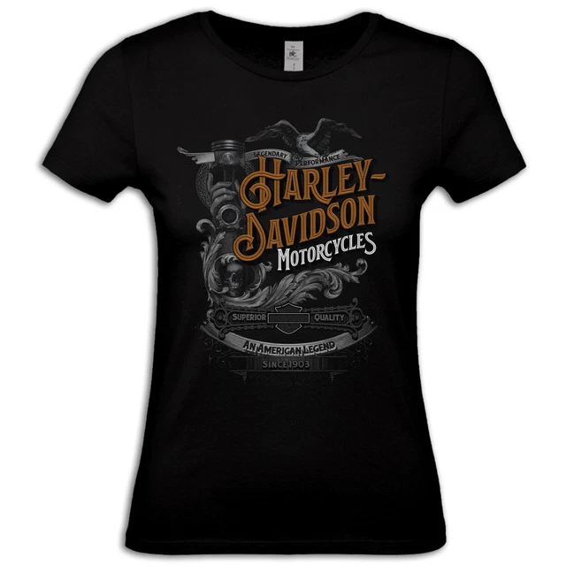 Maglietta donna Harley Davidson vintage idea regalo t shirt moto biker